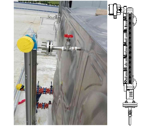 帶遠(yuǎn)傳磁翻板液位計(jì)的安裝說(shuō)明